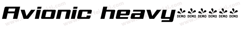 Avionic heavy字体转换
